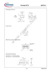 BCR 116T E6327 Datasheet Page 10