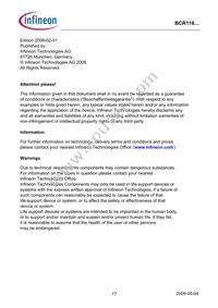 BCR 116T E6327 Datasheet Page 17