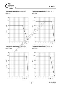 BCR 119T E6327 Datasheet Page 5