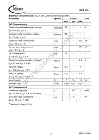 BCR 135T E6327 Datasheet Page 3