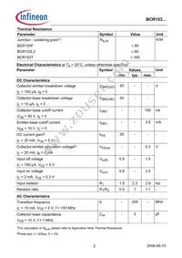BCR 153T E6327 Datasheet Page 2