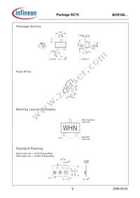 BCR 166T E6327 Datasheet Page 9