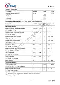 BCR 179T E6327 Datasheet Page 2