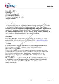 BCR 179T E6327 Datasheet Page 11