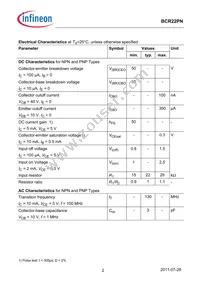 BCR 22PN H6727 Datasheet Page 2