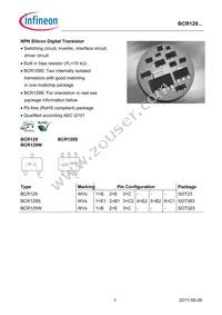 BCR129SE6327HTSA1 Datasheet Cover