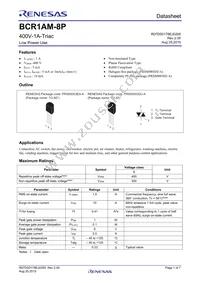 BCR1AM-8P#B10 Datasheet Cover