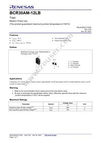 BCR30AM-12LB#B00 Datasheet Cover