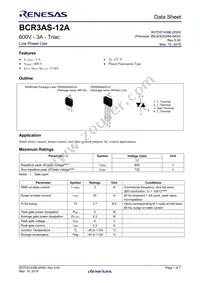 BCR3AS-12A#B00 Datasheet Cover