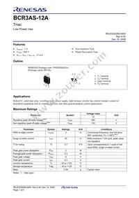 BCR3AS-12A-T13#B00 Datasheet Cover