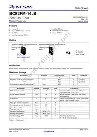 BCR3FM-14LB#BH0 Datasheet Cover