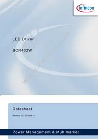 BCR402WE6327HTSA1 Datasheet Cover