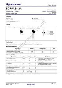 BCR5AS-12A#B00 Datasheet Cover