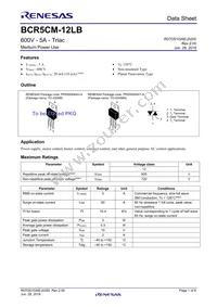 BCR5CM-12LB-1#BH0 Datasheet Cover