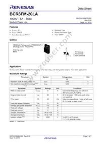 BCR8FM-20LA#BH0 Datasheet Cover