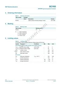 BCV65 Datasheet Page 3