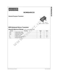 BCW60A_D87Z Datasheet Cover