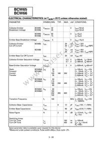 BCW66HTC Datasheet Page 2