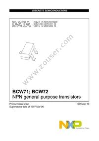 BCW72 Datasheet Page 2