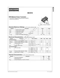 BCX19 Datasheet Page 2