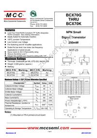 BCX70J-TP Datasheet Cover