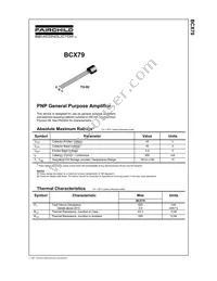 BCX79_J35Z Datasheet Cover