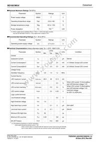 BD1601MUV-E2 Datasheet Page 2