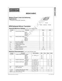 BD241BTU Datasheet Cover