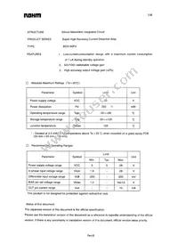 BD3180FV-E2 Datasheet Cover