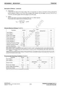 BD3540NUV-E2 Datasheet Page 3