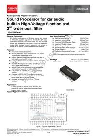 BD37068FV-ME2 Datasheet Cover