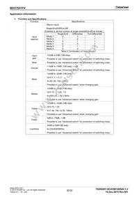 BD37532FV-E2 Datasheet Page 20