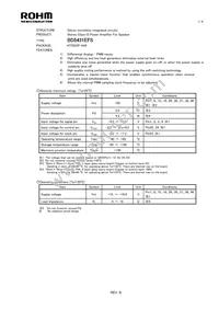 BD5431EFS-E2 Datasheet Cover