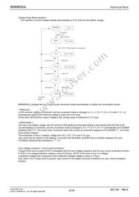 BD6085GUL-E2 Datasheet Page 22