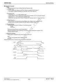 BD60910GU-E2 Datasheet Page 18