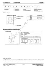 BD60A00NUX-TR Datasheet Page 21