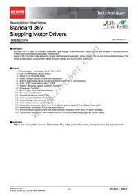 BD63801EFV-E2 Datasheet Cover