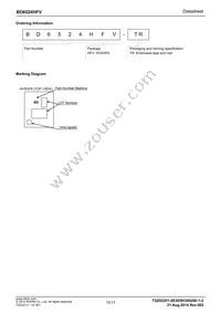 BD6524HFV-TR Datasheet Page 15