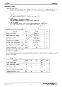 BD65491FV-E2 Datasheet Page 3