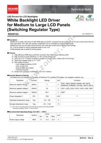 BD6581GU-E2 Datasheet Cover