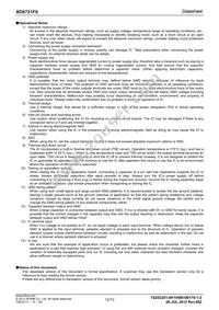 BD6721FS-E2 Datasheet Page 12