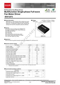 BD6722FS-E2 Datasheet Cover