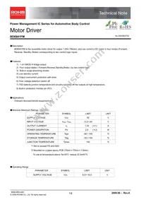 BD6941FM-E2 Datasheet Cover