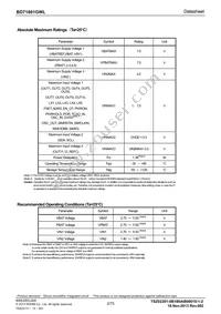 BD71801GWL-E2 Datasheet Page 2