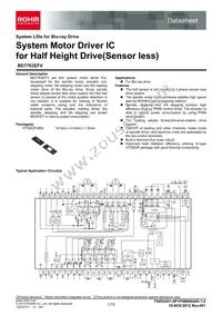 BD7763EFV-E2 Datasheet Cover