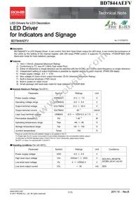 BD7844AEFV-E2 Datasheet Cover