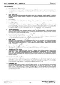 BD7F100EFJ-LBE2 Datasheet Page 23