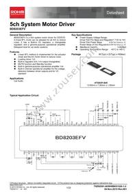 BD8203EFV-E2 Datasheet Cover