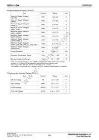 BD91411GW-E2 Datasheet Page 5