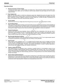 BD9428 Datasheet Page 21